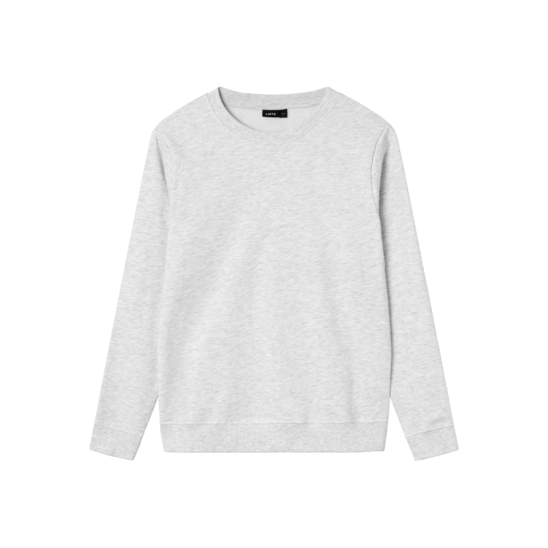 LMTD Nlnnizu Langærmet Bru O-Neck Sweat - Light Grey Melange