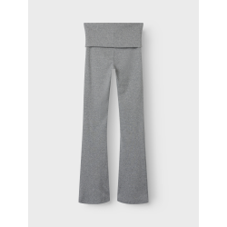 LMTD Kula Bootcut Rib Bukser - Grey Melange