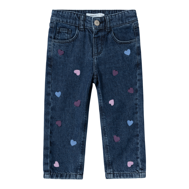 NAME IT Bella Mom Jeans 3110-Be - Dark Blue Denim