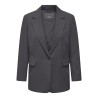 ONLY CARMAKOMA Lana-Berry Oversized Blazer - Magnet