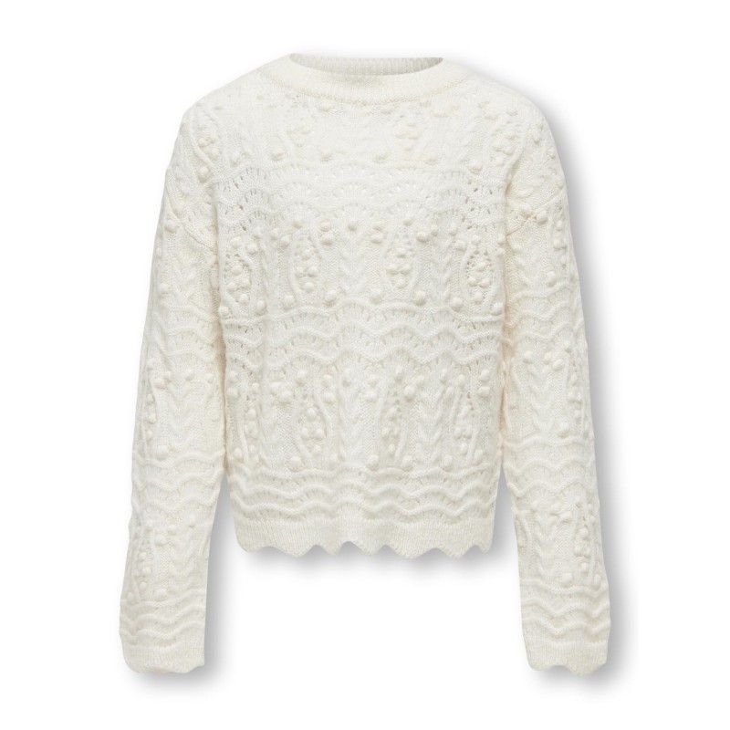 KIDS ONLY Genova Langærmet O-Neck Structure Knt - Birch