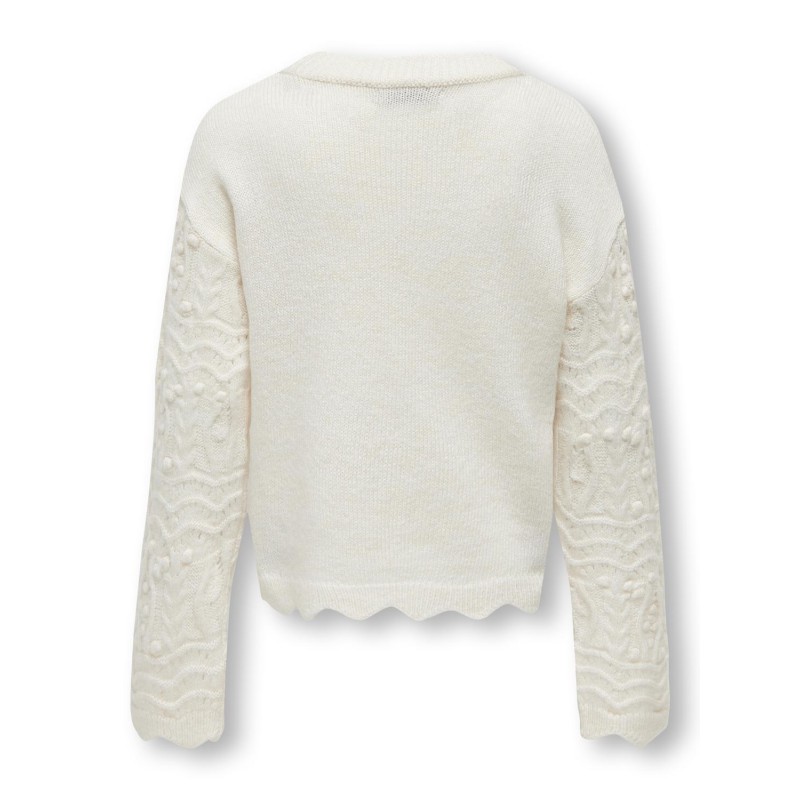 KIDS ONLY Genova Langærmet O-Neck Structure Knt - Birch