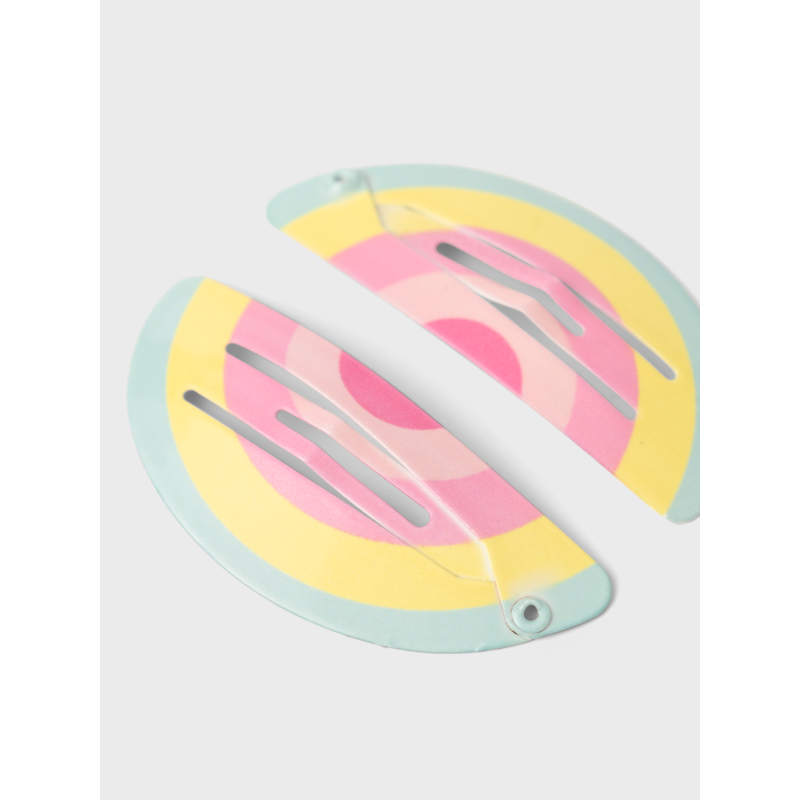 NAME IT Rainbow 2P Hairclip - Parfait Pink