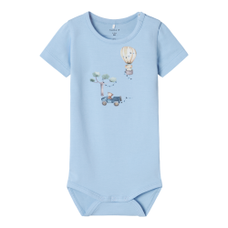 NAME IT Jus Kortærmet Body - Chambray Blue