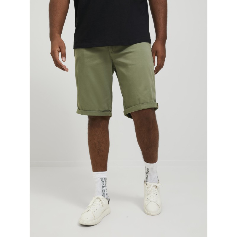 JACK & JONES Plus Size Bowie Solid Shorts - Deep Lichen Green