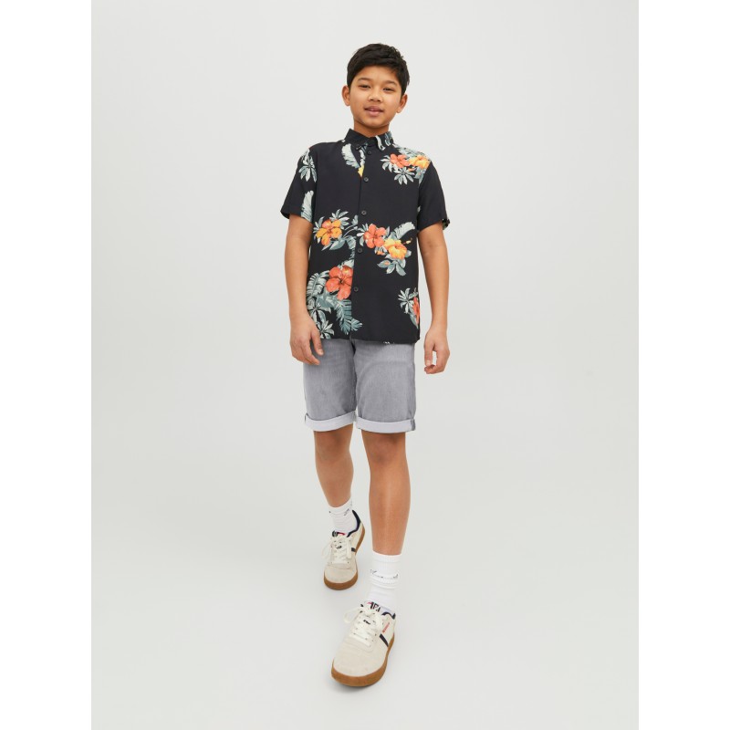 JACK & JONES Junior Rick Con Shorts - Grey Denim