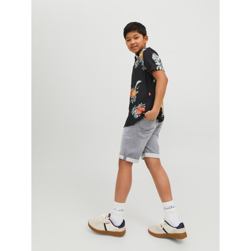 JACK & JONES Junior Rick Regular Denim Shorts - Grey Denim