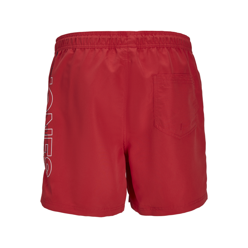 JACK & JONES JUNIOR Jpstfiji Jjswim Double Logo Ly Sn Junior - True Red