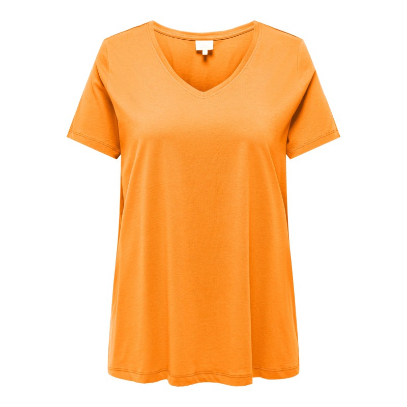 ONLY CARMAKOMA Bonnie S/S A-Shape T-shirt- Apricot