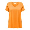 ONLY CARMAKOMA Bonnie S/S A-Shape T-shirt- Apricot