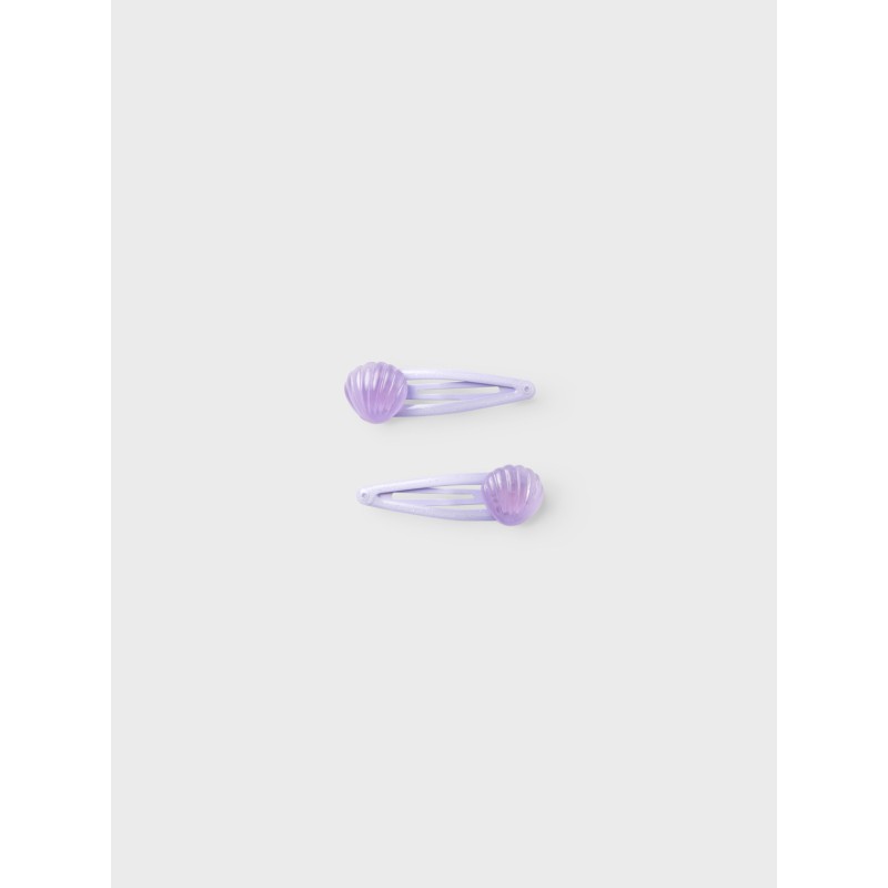 NAME IT Shell 2P Hairclip - Orchid Petal