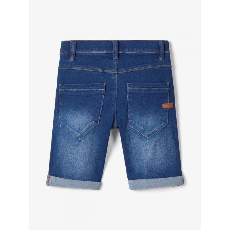 NAME IT Kids Sofus Lange Denim Shorts - Medium Blue Denim