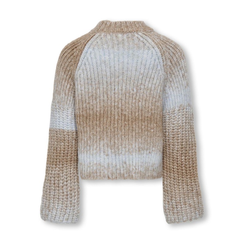 KIDS ONLY Ditte Langærmet Kort Highneck Knt - Cloud Blue