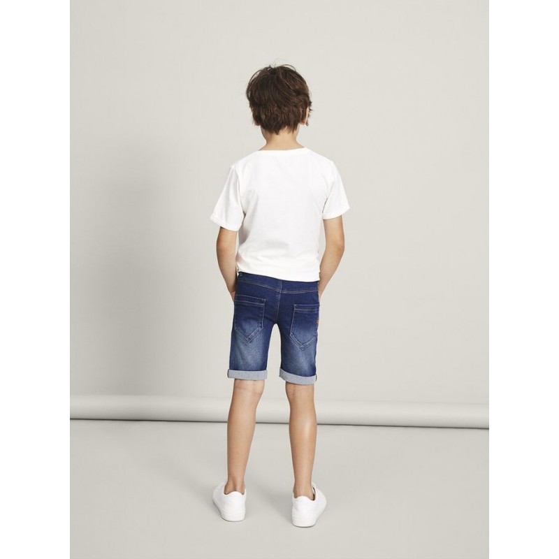 NAME IT Kids Sofus Lange Denim Shorts - Medium Blue Denim