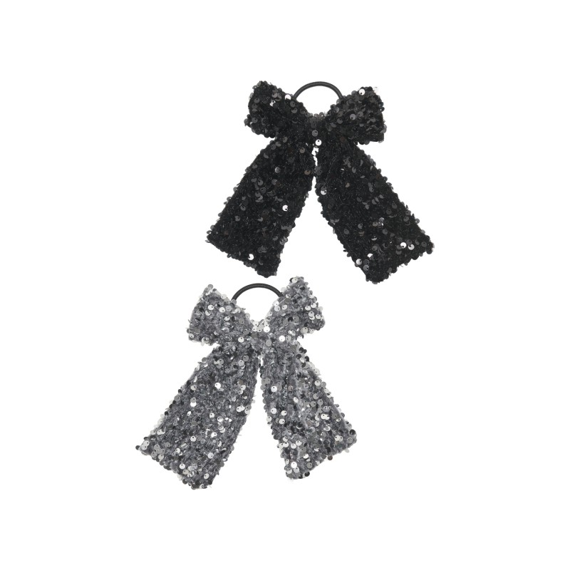 KIDS ONLY Shy Glitter Bow 2-Pack Elastics Acc - Silver