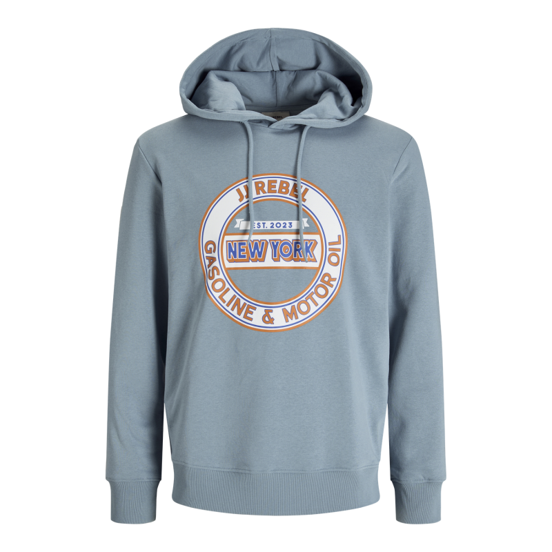 JACK & JONES Jrebcasper Sweat Hood - Mountain Spring