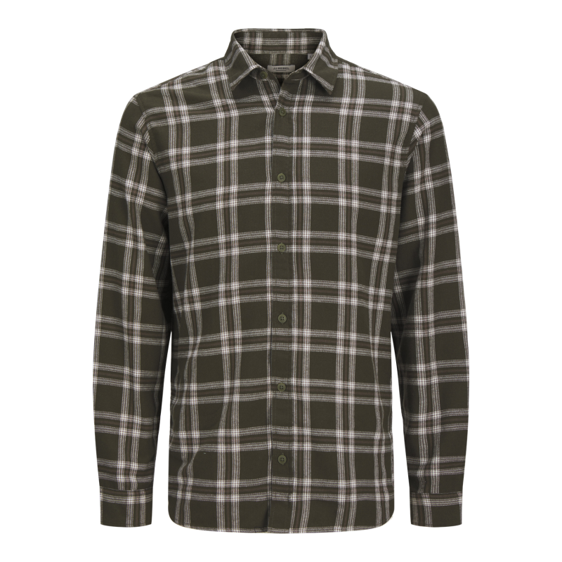 JACK & JONES Jrebchase Check Shirt Langærmet - Forest Night