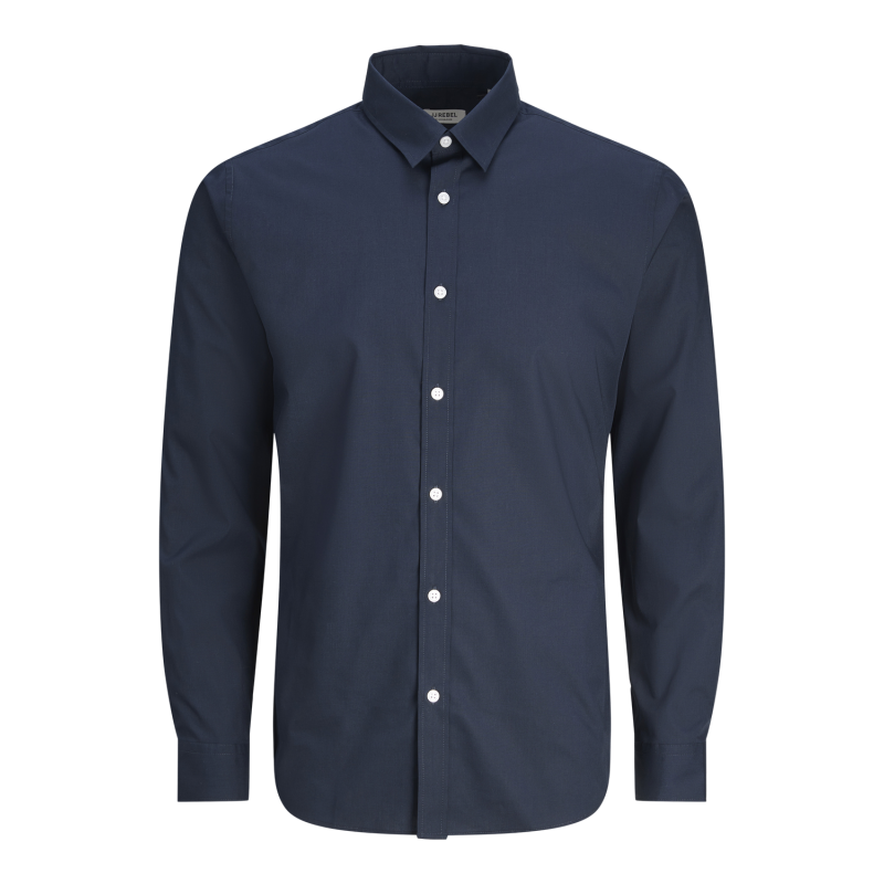 JACK & JONES Jrebgavin Solid Shirt Langærmet - Sky Captain