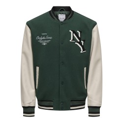 ONLY & SONS Onsdavy Lf Varsity Jakke Otw - Darkest Spruce
