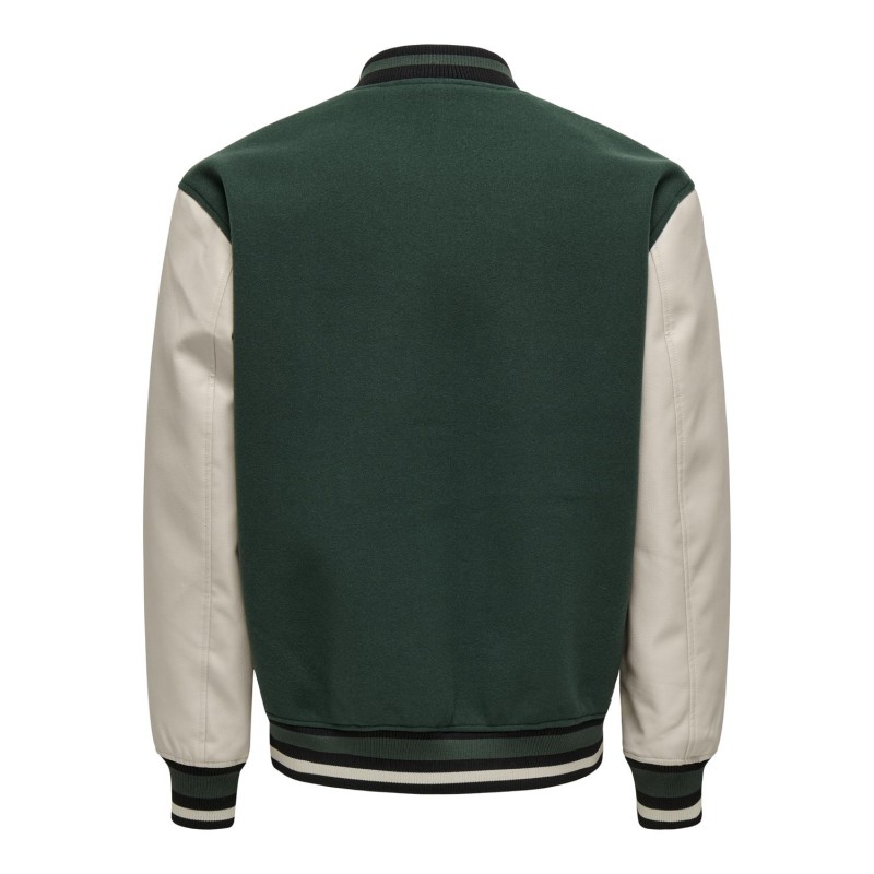 ONLY & SONS Onsdavy Lf Varsity Jakke Otw - Darkest Spruce