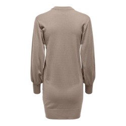 ONLY Labelle Life Langærmet Kjole Knt - Mocha Meringue