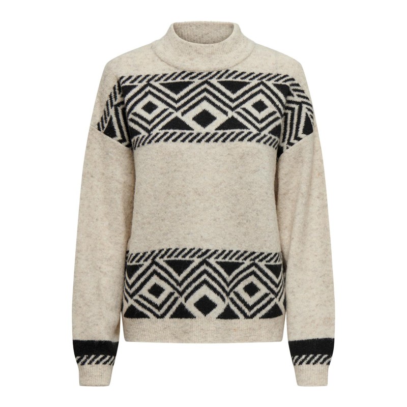 ONLY Victoria Langærmet Pullover Knt - Pumice Stone