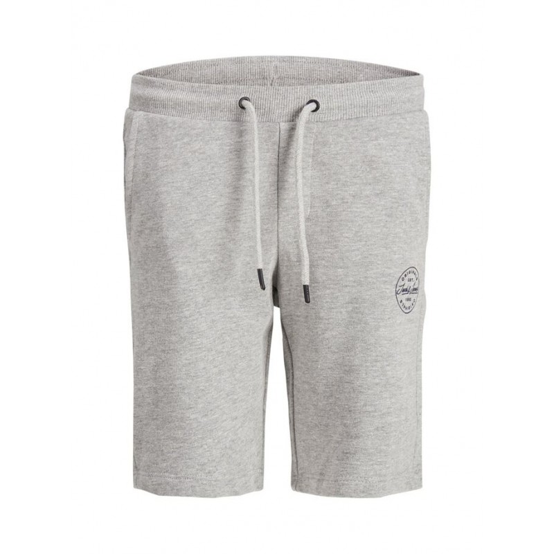 JACK & JONES Junior Shark Sweat Shorts - Light Grey Melange