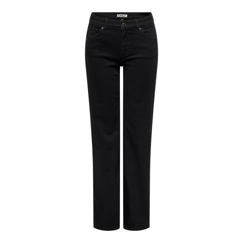 ONLY Blush Mid Straight Denim Rea2343 - Sort Denim