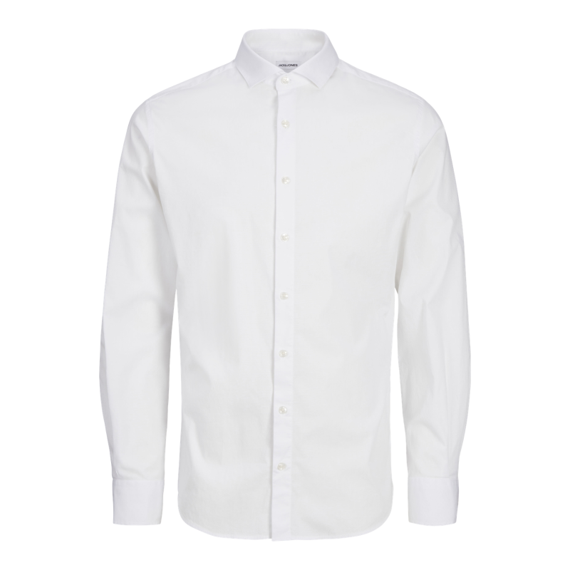 JACK & JONES JUNIOR Jjeaxel Stretch Shirt Langærmet  Junior - Hvid