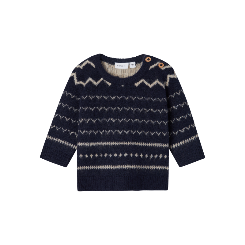 NAME IT Soremi Langærmet Knit - Dark Sapphire