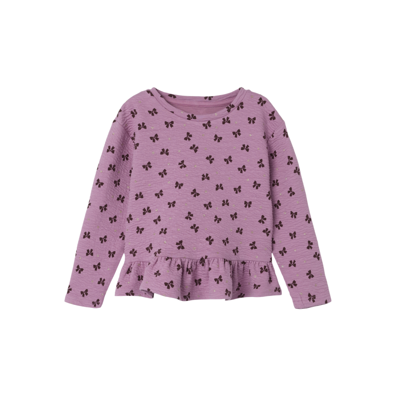 NAME IT Rdolly Light Sweat Nreg Langærmet Top Unb - Mauve Orchid