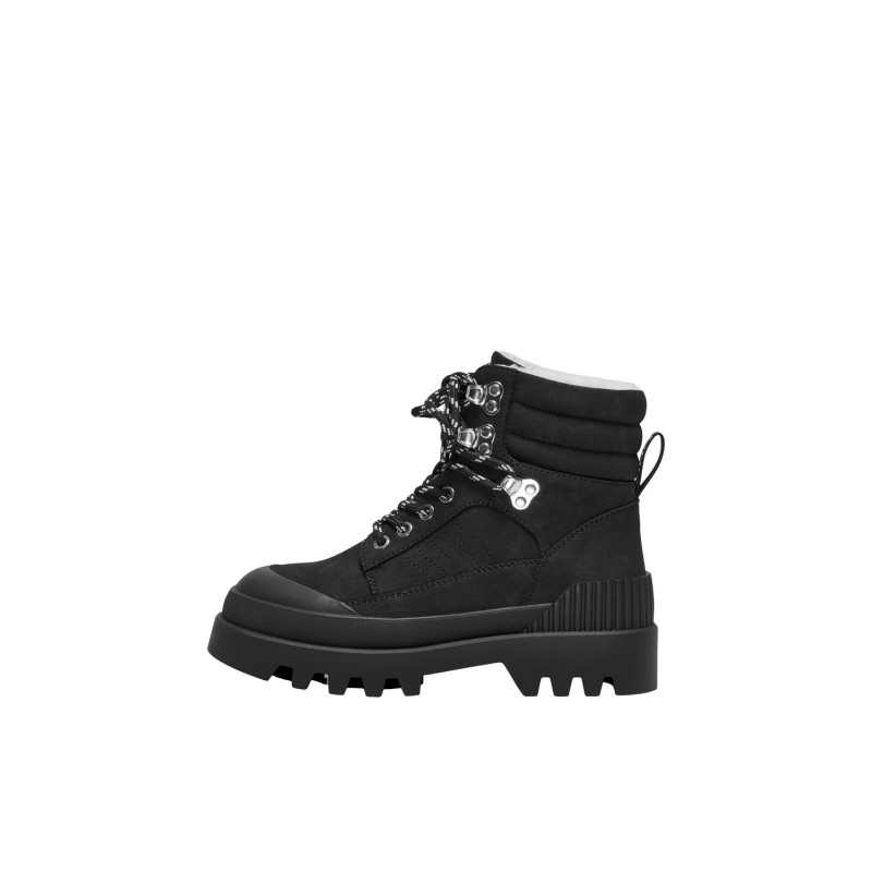 ONLY SHOES Onlbuzz-4 Pu Nubuck Lined Hiking Boot - Sort