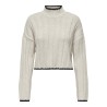 ONLY Chick Stitch Strik Sweater - Pumice Stone