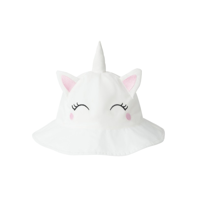 NAME IT Mini Fida Bucket Hat - Bright White