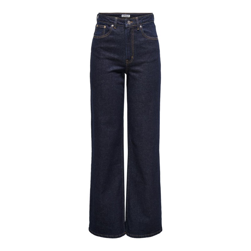 ONLY Juicy HW Rinse Denim Bukser - Dark Blue Denim Rinse