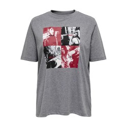 ONLY CARMAKOMA Jimina Life 2/4 Boxy Tee Jrs - Magnet ONLY CARMAKOMA Jimina Life 2/4 Boxy Tee Jrs - Magnet