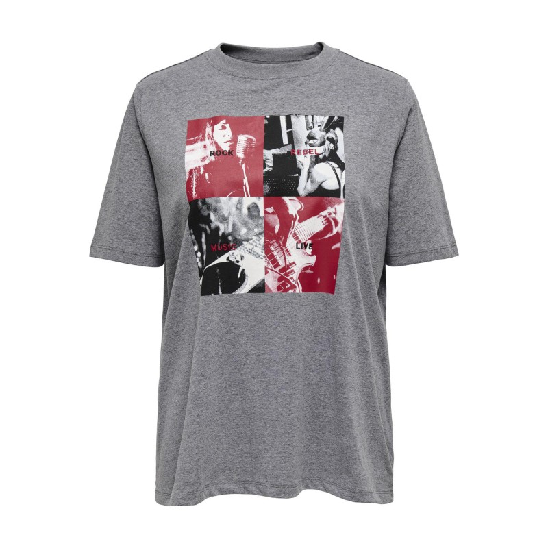 ONLY CARMAKOMA Jimina Life 2/4 Boxy Tee Jrs - Magnet ONLY CARMAKOMA Jimina Life 2/4 Boxy Tee Jrs - Magnet