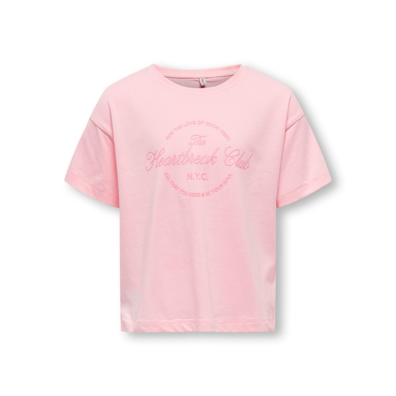 KIDS ONLY Simone Reg S/S Rubber Top Box Jrs - Candy Pink