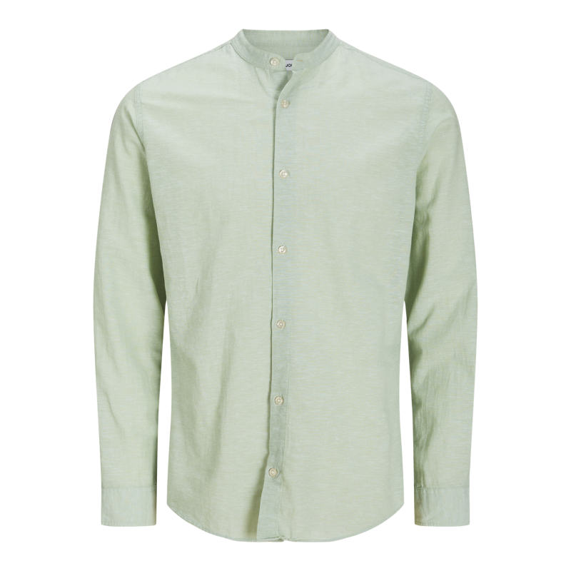 JACK & JONES PLUS Breeze Band Hør Skjorte - Iceberg Green