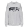 ONLY Deborah L/S Club Sweatshirt - Light Grey Melange