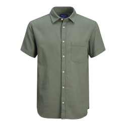 JACK & JONES Jortampa Dobby Shirt Kortærmet Pls - Laurel Wreath