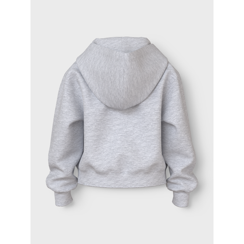 NAME IT Nkfmille Card W Hood Unb - Light Grey Melange