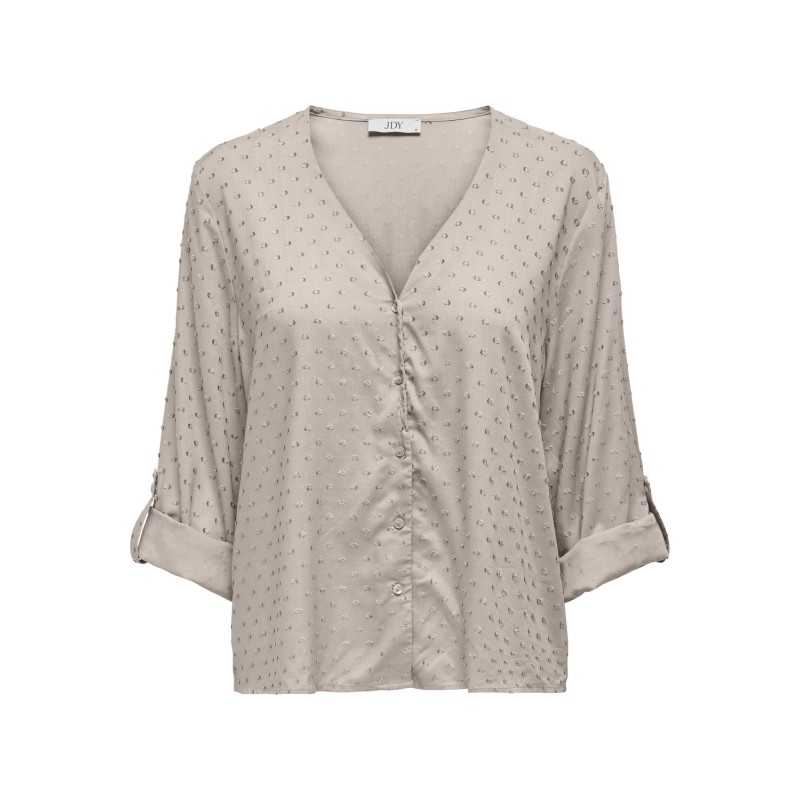 JDY Diana Life 7/8 Dobby Shirt Vævet - Chateau Gray