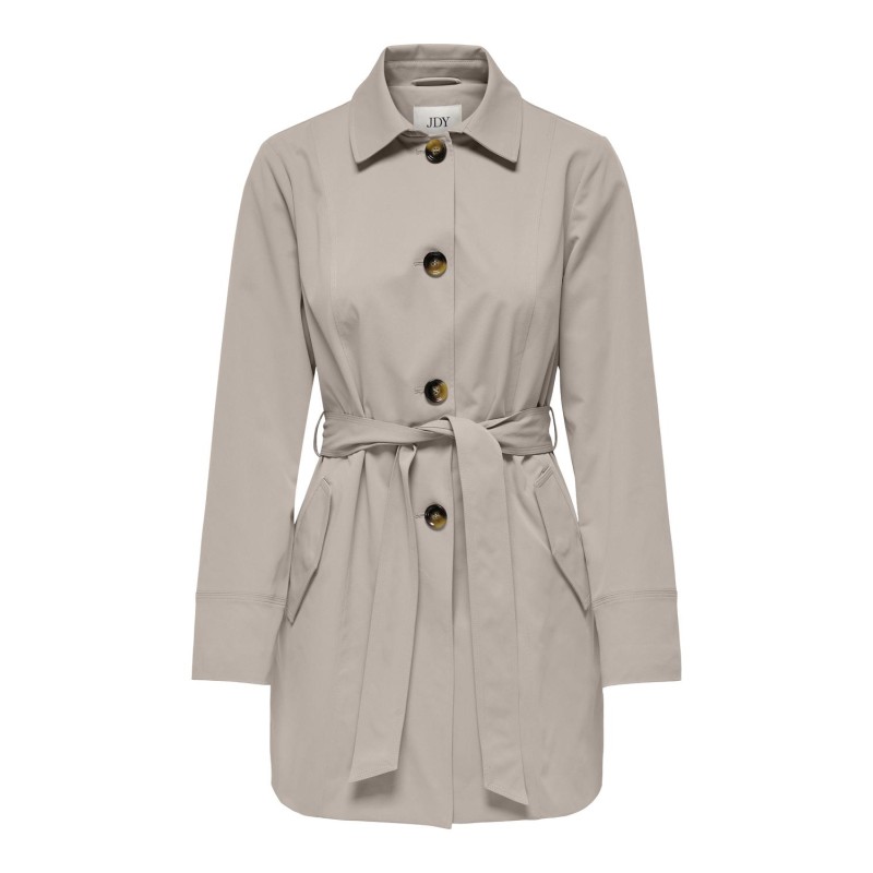 JDY Isadora Trenchcoat Otw Hab - Chateau Gray