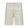 ONLY & SONS Mark 0011 Hør Shorts - Silver Lining