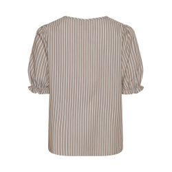 PIECES Pcpenny 2/4 O-Neck Top Camp Mm - Fossil