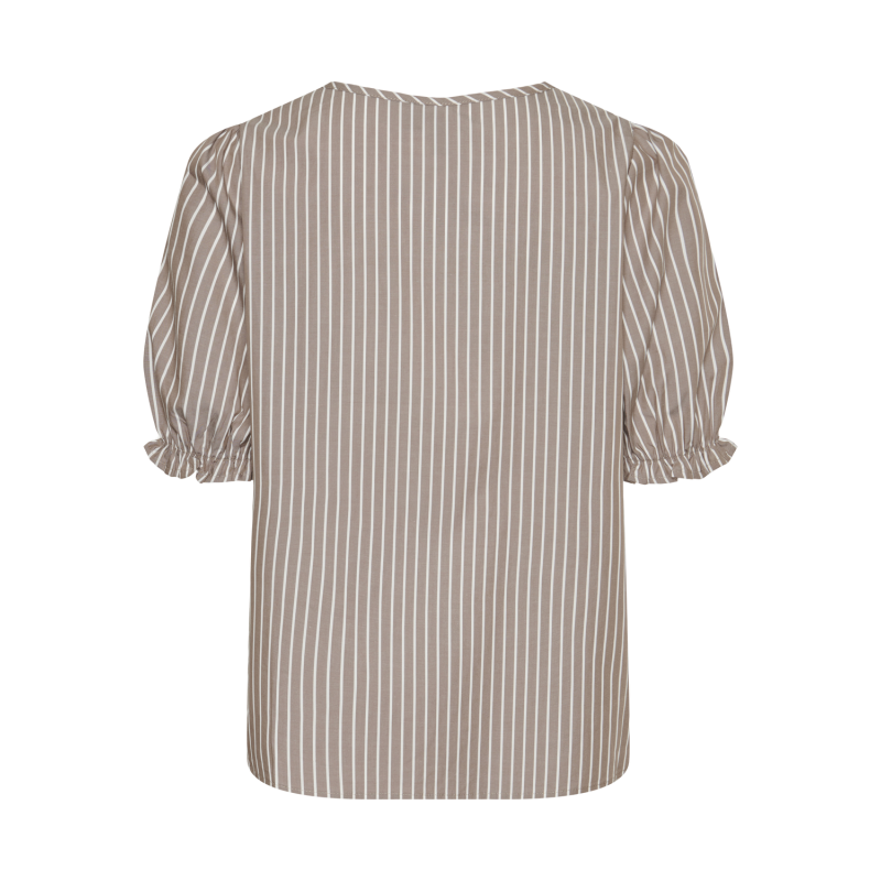 PIECES Pcpenny 2/4 O-Neck Top Camp Mm - Fossil