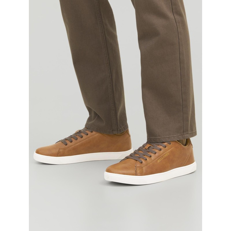 JACK & JONES Jfwbokortærmet Pu Sneaker - Cognac