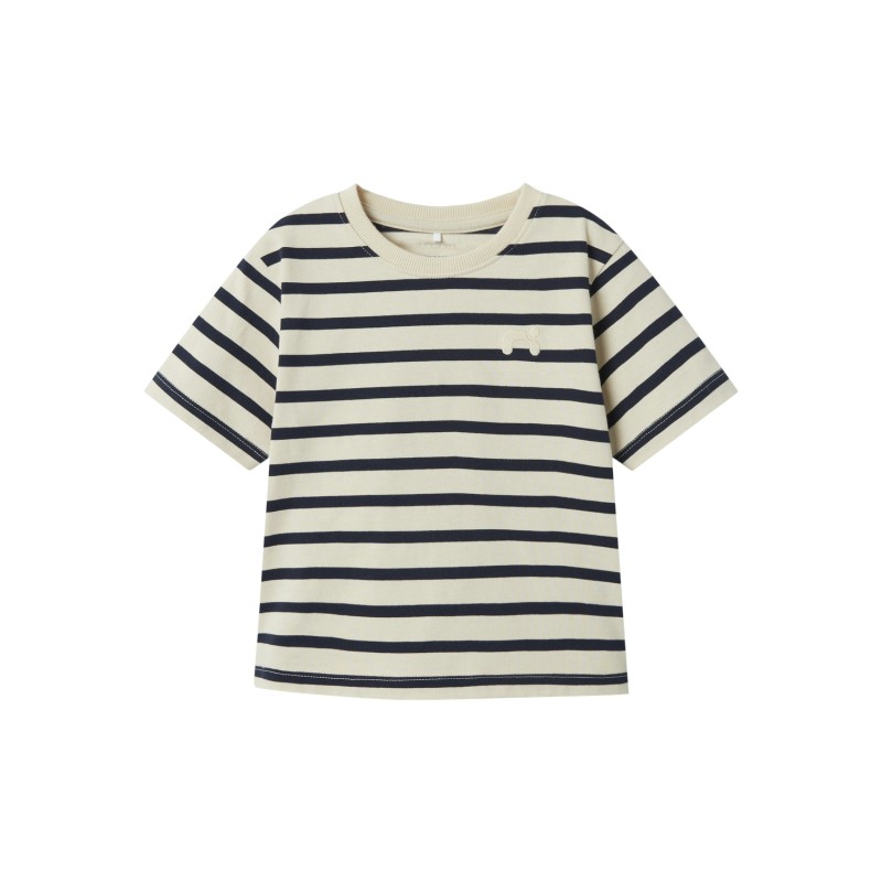 NAME IT Mini Torine S/S Top - White Swan