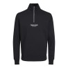 JACK & JONES Junior Vesterbro Sweat Quarter Zip - Sort